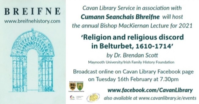 Dr Brendan Scott - Religion and religious discord in Belturbet 1610-1714